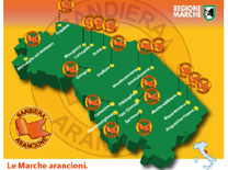 Gusta l'arancione le Marche in piazza