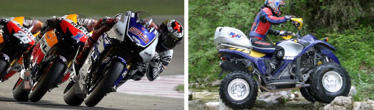 Sport motociclismo minimoto kart quad