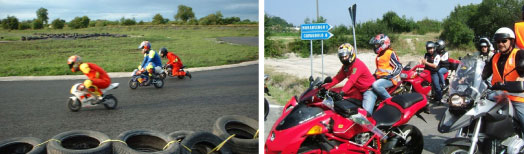 Sport motociclismo minimoto kart quad